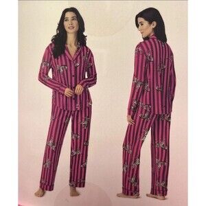 Room Service Luxury Women's Pajama Set Shawl Collar - Size Small NWT